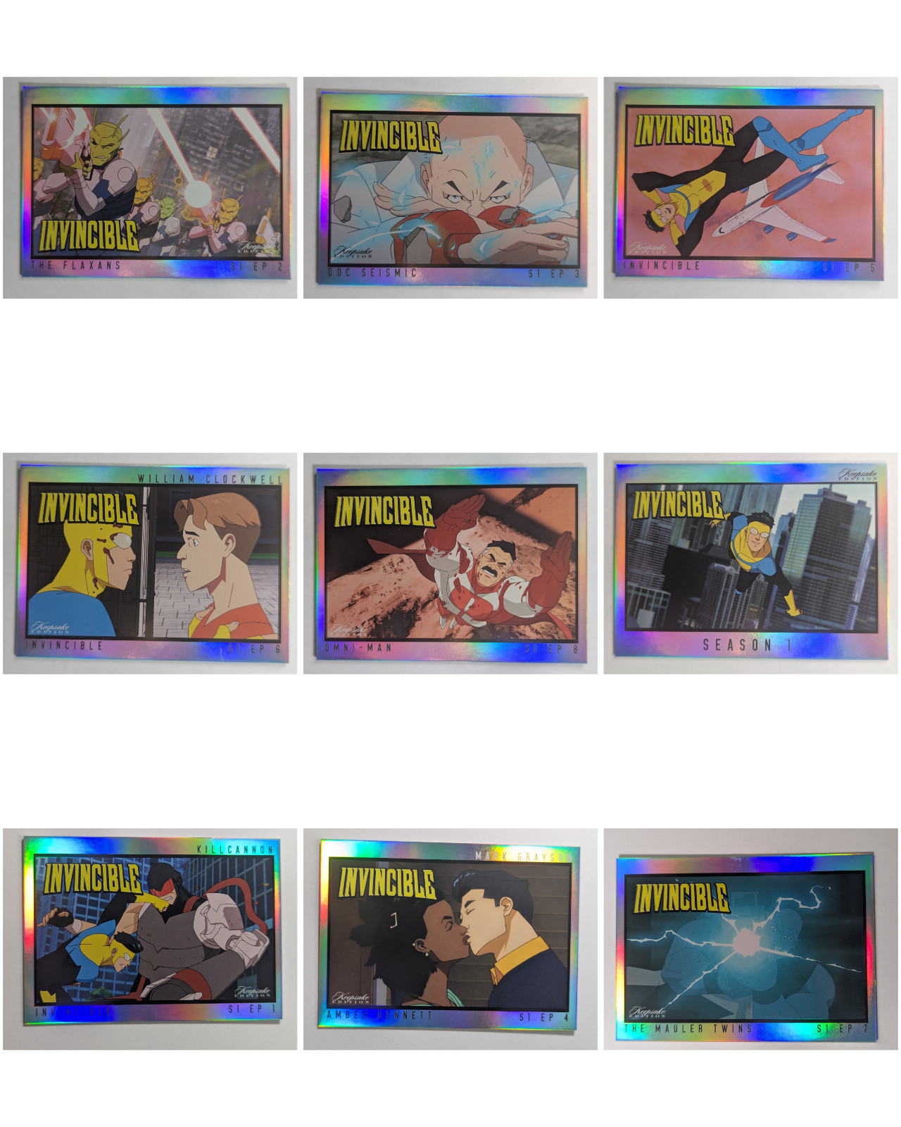 2025 Keepsake INVINCIBLE Season 1 #301-309 Moments Trading Card You Pick