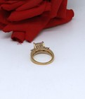 Sterling Silver  Vermeil SJD Sparkling  CZ  Ring Size 10 6.8g CAT RESCUE — photo 2