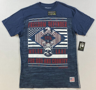 NEW Men's Affliction Freedom Defender Cotton T-Shirt