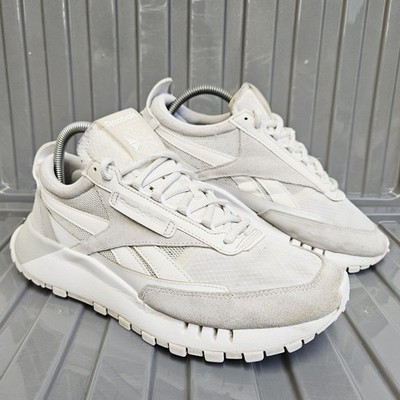 Reebok Classic Legacy White Trace grau Herren Größe UK 8 Wildleder Turnschuhe FY7379