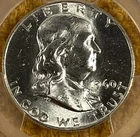 1960 50c Franklin Half Dollar PCGS MS64 FBL (8384) FREE SHIPPING.