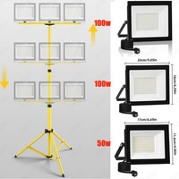 Led Baustrahler Strahler Fluter Teleskop Stativ Baustrahler Arbeitsleuchte AußEn