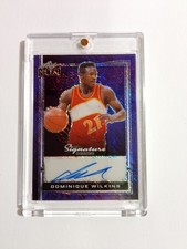 2024-Leaf Metal- Dominique Wilkins -Hawks-1/1 Autograph Card