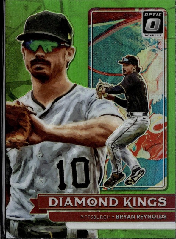 2022 Donruss Optic - Lime Green Prizm #25 Bryan Reynolds