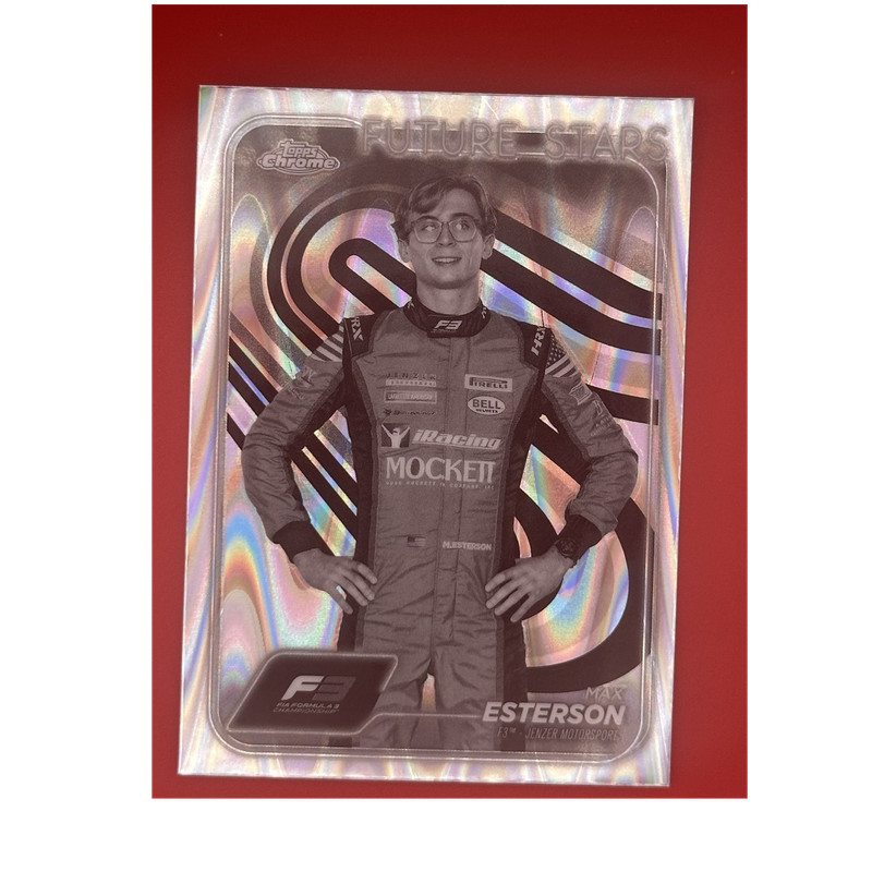 Topps 2022 Chrome F3 Max Esterson Future Stars RayWave #59 Jenzer Motorsport