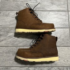 BRUNT Marin 6" Hard Composite Toe Waterproof EH Work Boots Brown Men’s 9 EUC