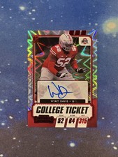 Wyatt Davis Red Explosion Rookie Auto 2021 Panini Contenders Draft Picks Georgia