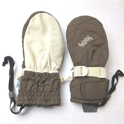 Burton Brown Ski Mittens Adult Unisex Medium no size tag light use wear