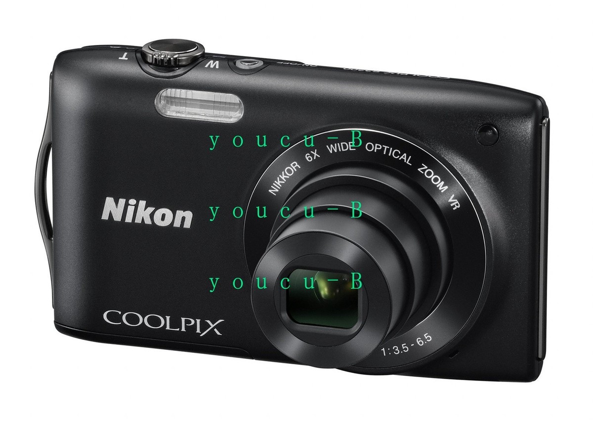 Nikon COOLPIX S3300 RED 6x Zoom 16.0MP Digital Camera NIKKOR Glass