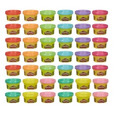 Play Doh Bulk Handout 42-Pack of 1-Ounce Modeling Compound Cans, Back to Scho...