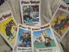 Lot of 5 Fantagraphics books Prince Vallant. Vol 1-Vol 5