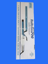BaBylissPRO Nano Titanium 1" Ultra-Thin Flat Iron  Extended-Barrel Curling Iron