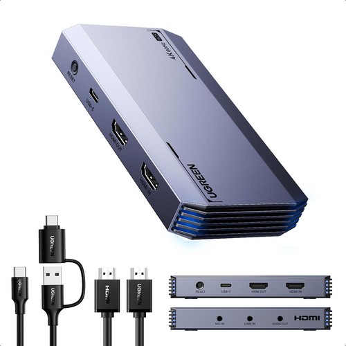 UGREEN 4K@60Hz HDMI Capture Board with Pass-Through Function, 1080P@240Hz HDR VR - 第 1/9 張圖片
