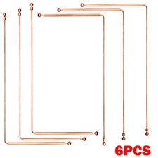 6Pcs 99.9 Copper Dowsing Rods Pure Copper Divining Rods Ghost Hunting US