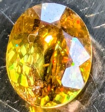 1.45 Sphene/Titanite  8.2x6 Sparcling Madagascar Oval Gemstone