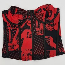 Edikted Aly Mesh Corset Top