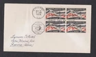 USA 1958 FIRST DAY COVER INTERNATIONAL GEOPHYSICAL YEAR IN BLOCK OF 4