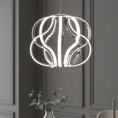 Sleek Adjustable LED Chandelier for Dining, Living, Bedroom, and Kitchen