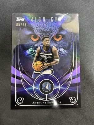 2025-26 Topps Midnight Anthony Edwards Night Owls Dusk /75
