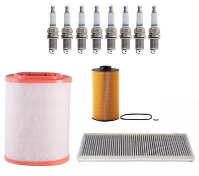 Air Cabin Oil Filters & Platinum Spark Plugs for Land Rover Range Rover 03-05