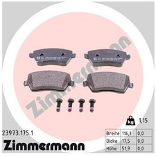 Satz Bremsbeläge Bremsklötze vorne für Renault Kangoo-Grand KW0/1 | 24549826