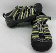 Keen Newport H2 Kids Water Sandals Hiking Shoes Hook And Loop Gray Green Size 1