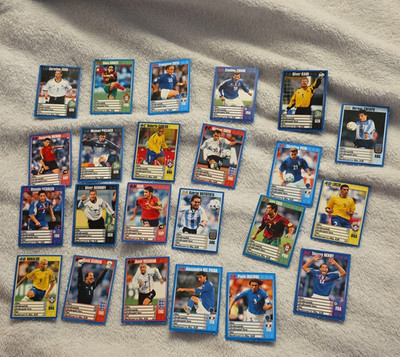 FIFA World Cup Korea/Japan 2002 Fußball 23 Karten Lot Karten u.a Zidane Totti