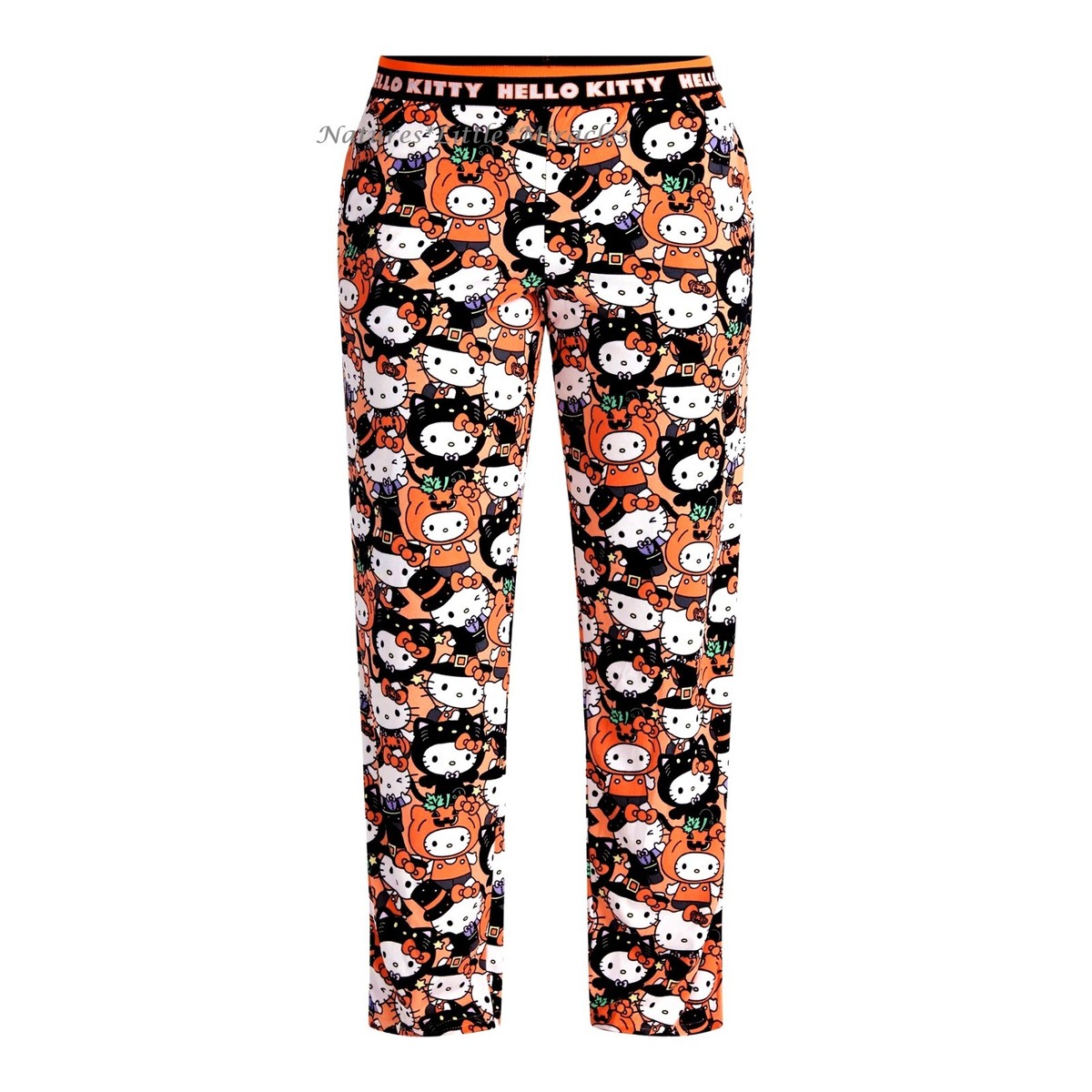 Womens Hello Kitty Halloween Pajamas Pants Lounge Fleece size XS