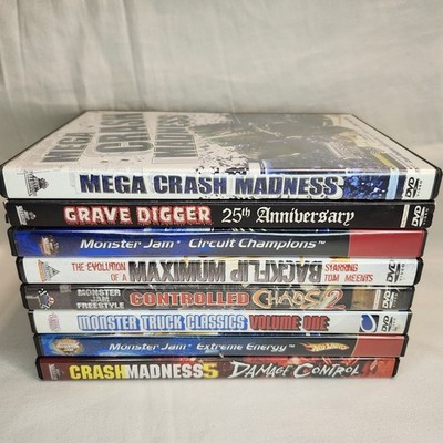 Grave Digger 25th + 7 Other Monster Truck Jam Dvd Movies Max D Classics 