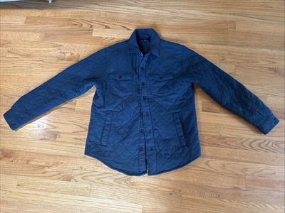 Rainforest collared men's Jacket style RF3102 lined Pockets Navy Blue Medium EUC