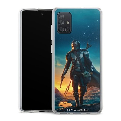 Handyhülle für Samsung Galaxy A71 Sonnenuntergang Star Wars The Mandalorian