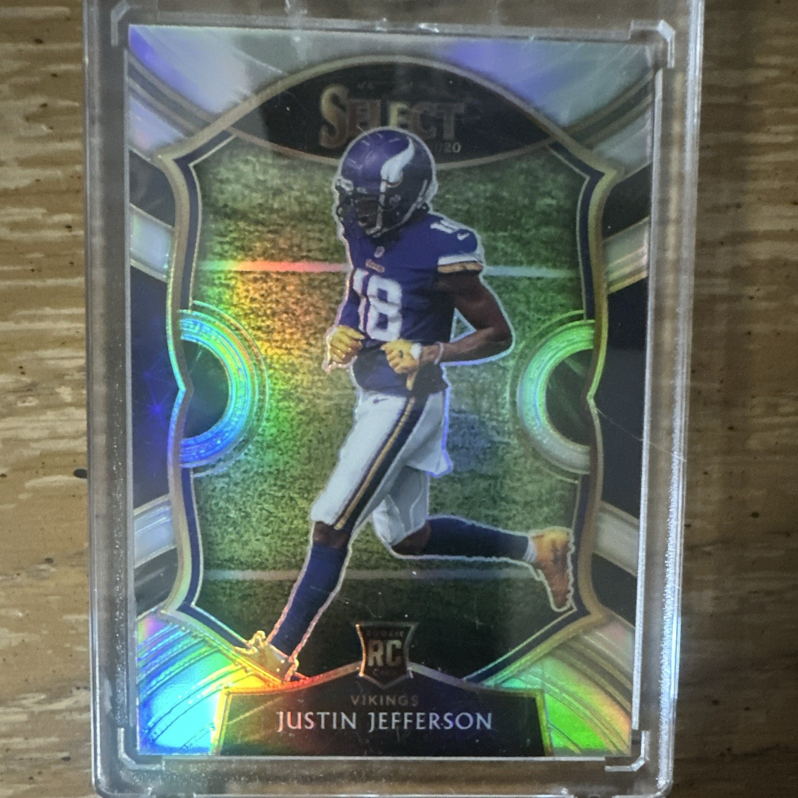 2020 Panini Select - Concourse Justin Jefferson #61 Silver Prizm (RC)