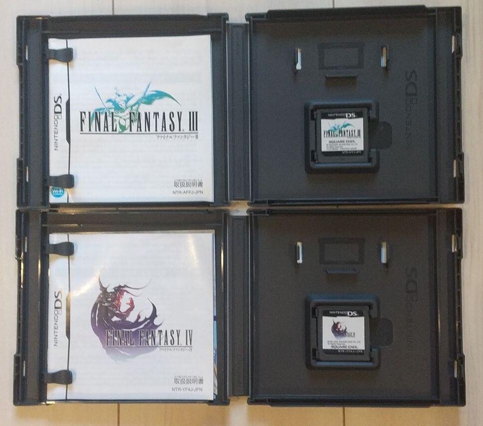 Final Fantasy III 3 & IV 4 2Games set Nintendo DS NDS Japanese ver