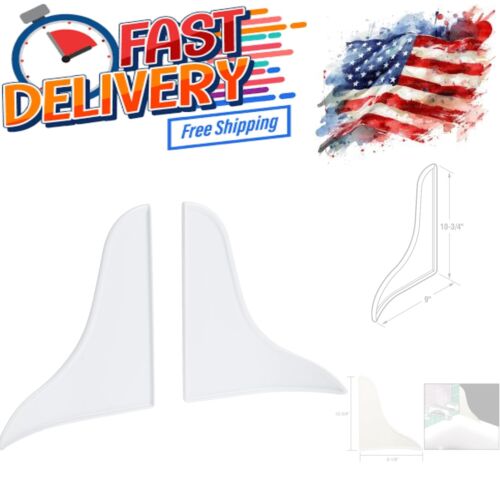 Durable 9 x 10-3/4 in. Corner Shower Splash Guards - Water Deflectors for Safety