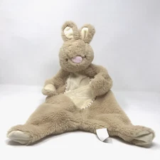 KELLYTOY LUXE RABBIT FLATTIE CRINKLE RATTLE LOVEY BABY SECURITY BLANKET  2019