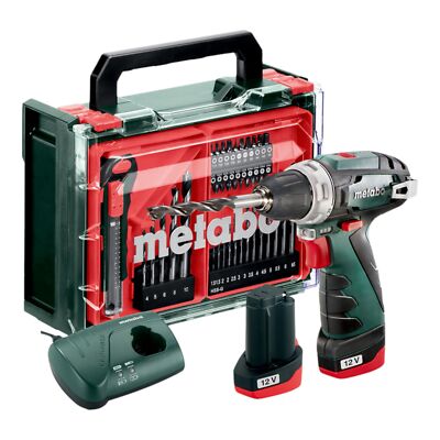Metabo Powermaxx BS Basic Set Bohrschrauber 12V 34Nm + 2x Akku + Lader 600080710