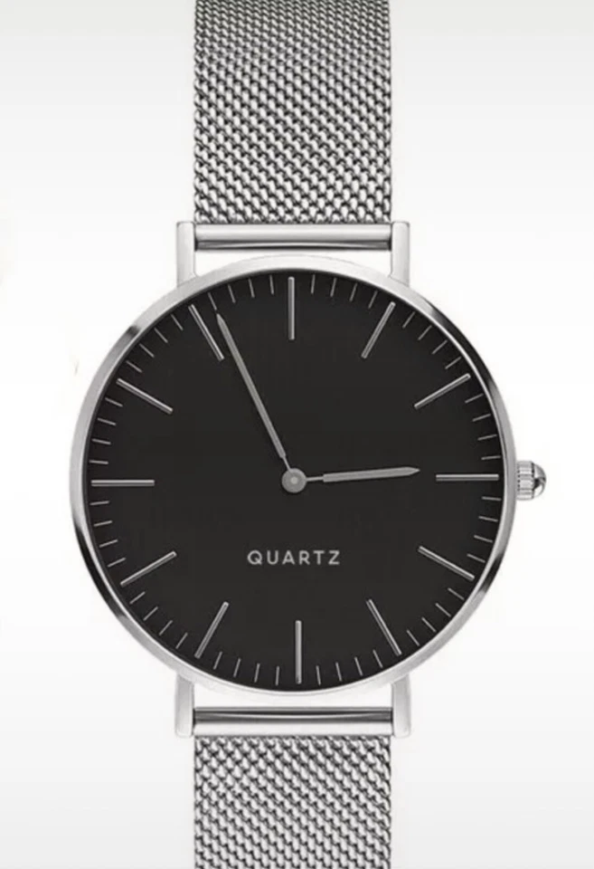 Orologio uomo donna unisex cinturino cassa grande in acciaio cari colori - Immagine 4 di 4