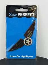 2013 Sew Perfect Military Eagle With Star Embroidered Patch Iron On Rayon Blend