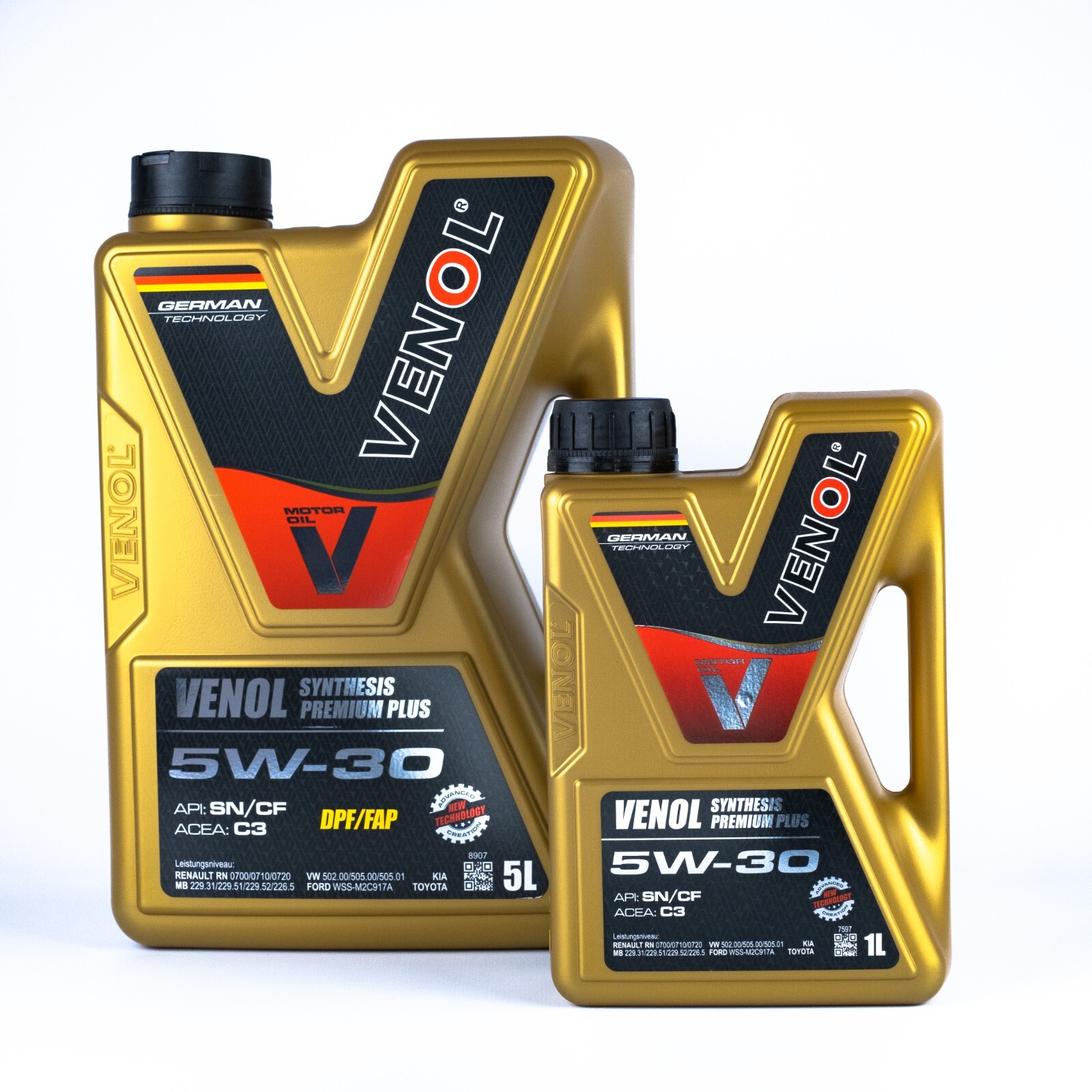 Huile moteur VENOL 5W30 pour protéger le filtre à particules des trajets urbains 6L