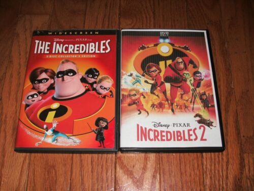Disney Pixar's The Incredibles and The Incredibles 2 set on DVD.  - Picture 1 of 1