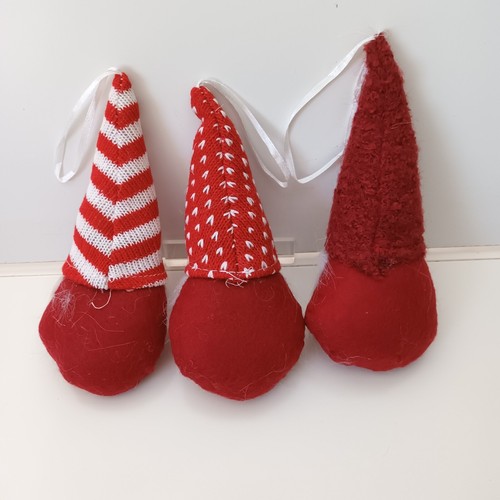 3 pz peluche gnomo appeso albero di Natale Gonk stock consegna gratuita - Foto 12 di 19