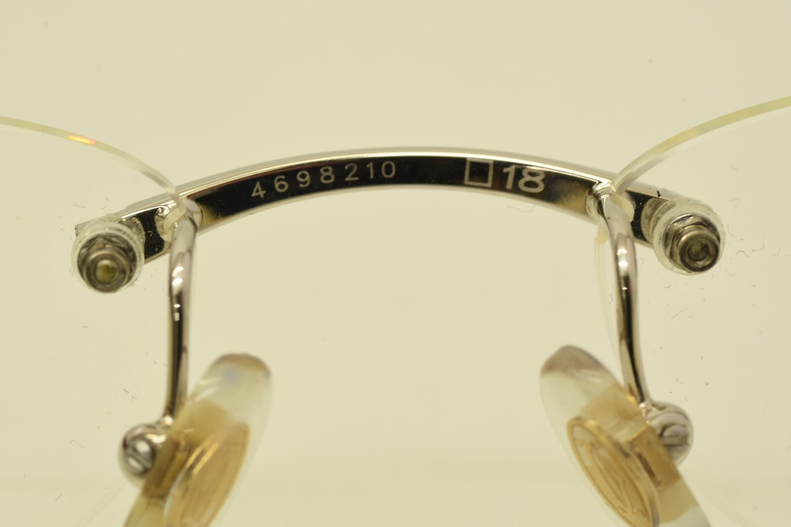 Authentic Cartier White Gloss Sunglasses 52 18 135 SP Rimless C Decor Frames image 7