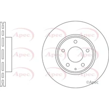 Apec Front Brake Disc DSK3365 - OE High Quality Precision Engineered Part