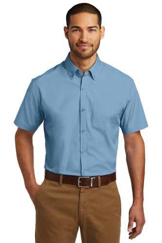 Mod-O-Doc Sandwashed Twill Dolman Sleeve Button Front Shirt Navy