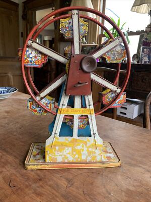 Ohio Art Co Vintage Tin Ferris Wheel Toy In Working Condition