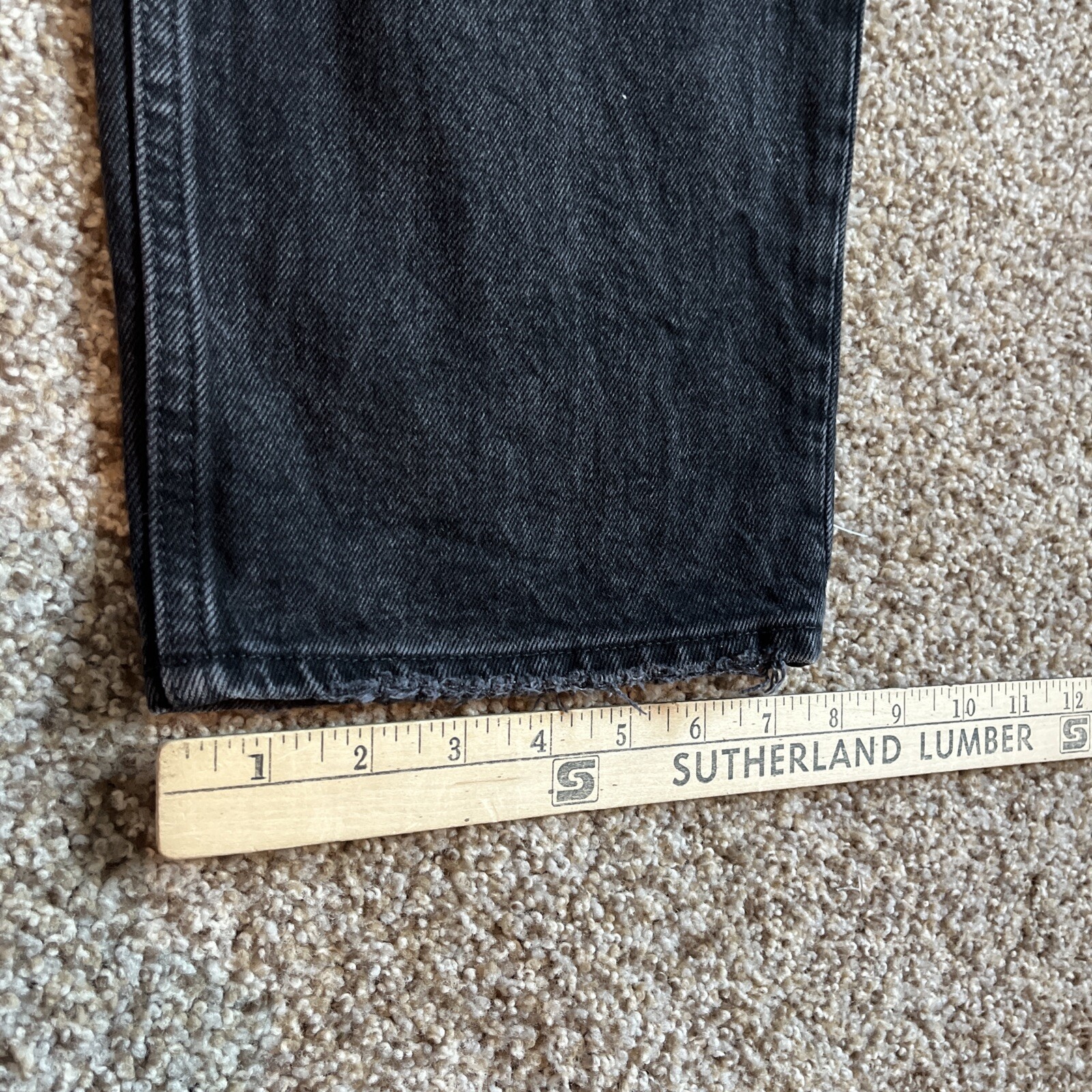 Abercrombie & Fitch Jeans Womens 29 ( 30 X 30) The Dad High Rise Black Denim - View 11