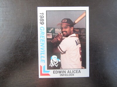 1989 Best Greenville Braves # 6 Edwin Alicea Card (B60) Atlanta Braves ...