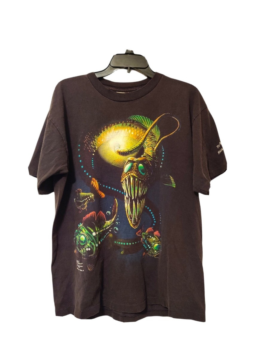 Vintage 1999 Wild Cotton 3D Alien Sea World By Brain Kalt Graphic