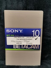 Sony Betacam The Wedding Planner Bridget Wilson Tape Good Condition Untested