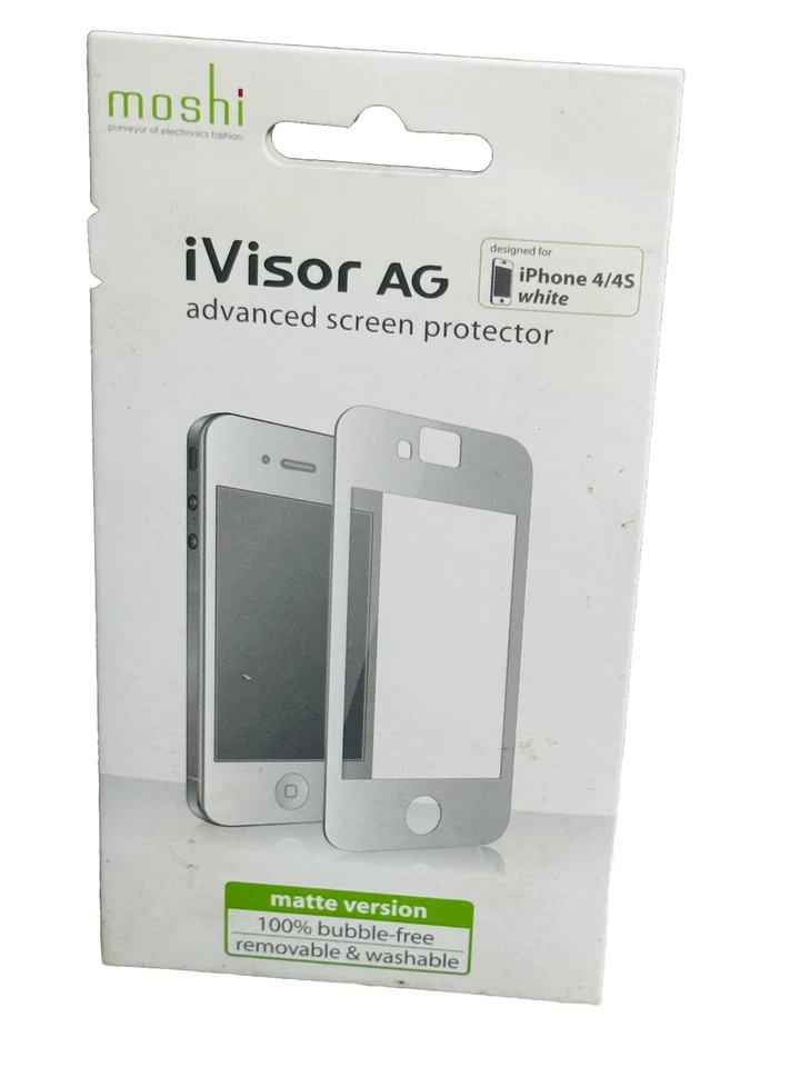 Moshi iVisor AG Protector de Pantalla Avanzado para iPhone 4/4S (Blanco) Foto 2 de 4
